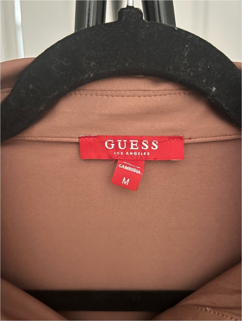 Guess Dusty Rose Long Sleeve Ruched Midi Dress Women’s - Picture 5 of 10